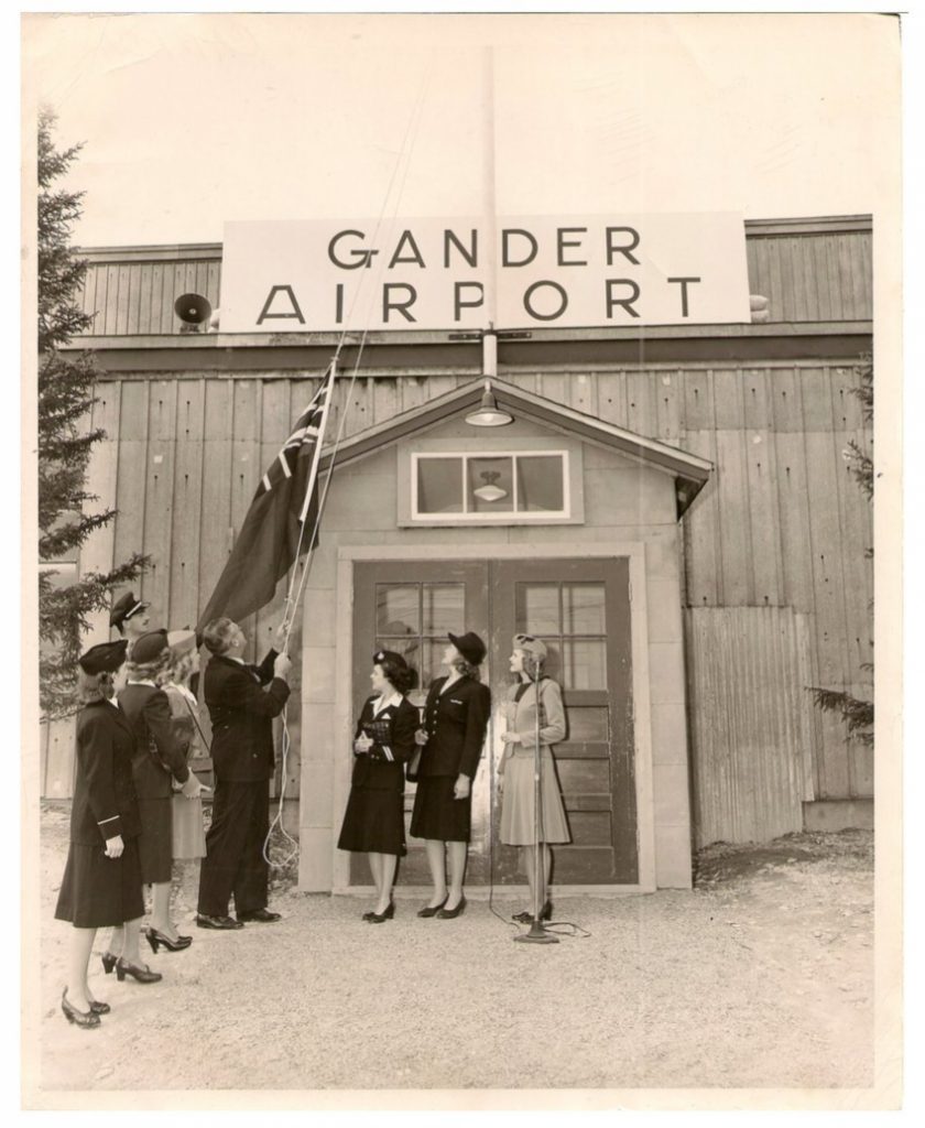 Gander lufthavnen, som SAS bl.a. mellemlandede i på vej til USA.