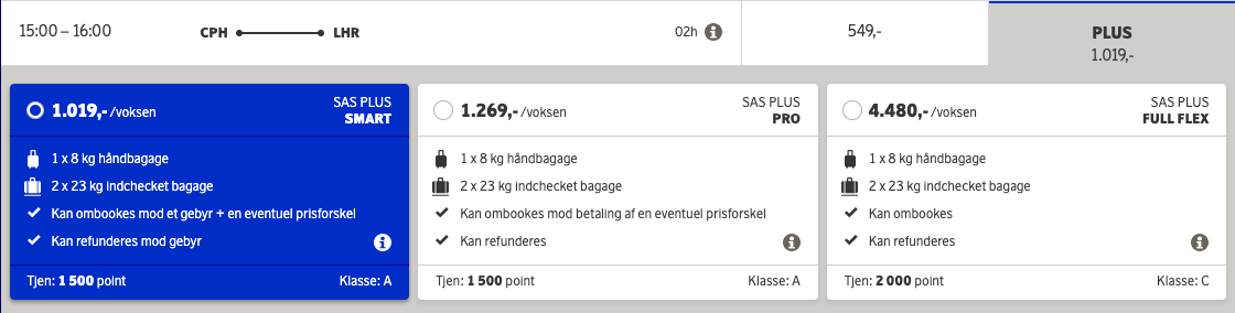 Væsen hjul strejke SAS tester ny fleksibel billettype i Europa - FinalCall.travel Danmark