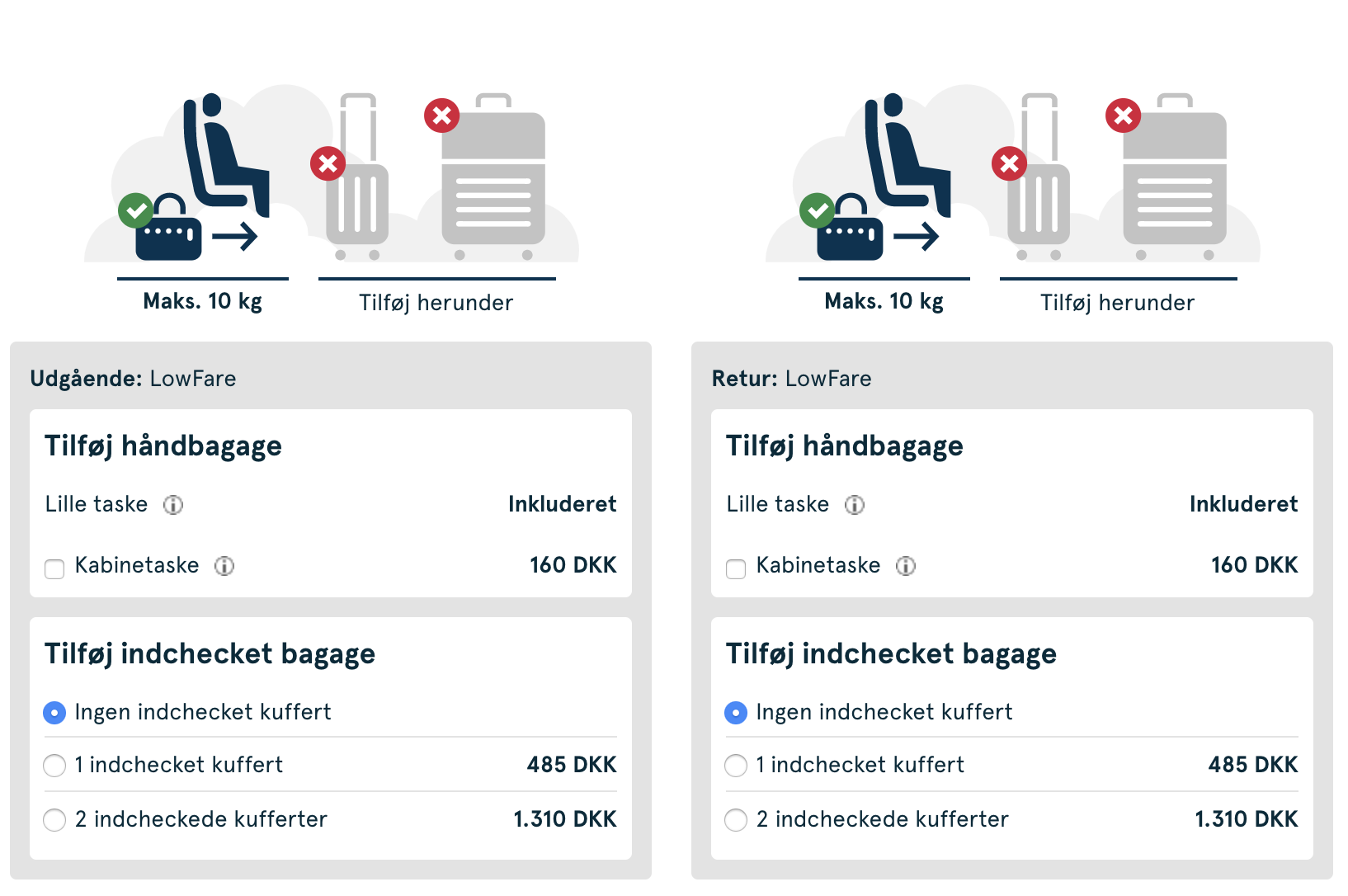 Mariner fiktiv fotoelektrisk Officielt: Norwegian indfører gebyr for håndbagage - FinalCall.travel  Danmark
