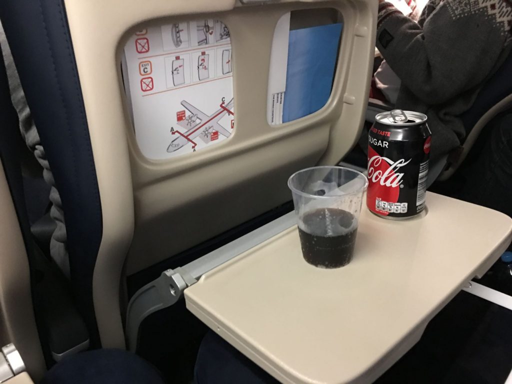 Cola Zero til reisefølget.