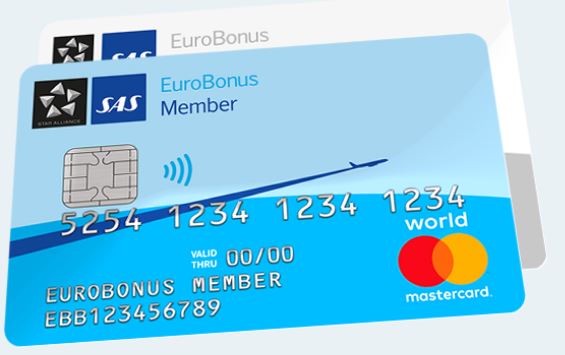 2x EuroBonus-poeng på SAS Mastercard  Norge