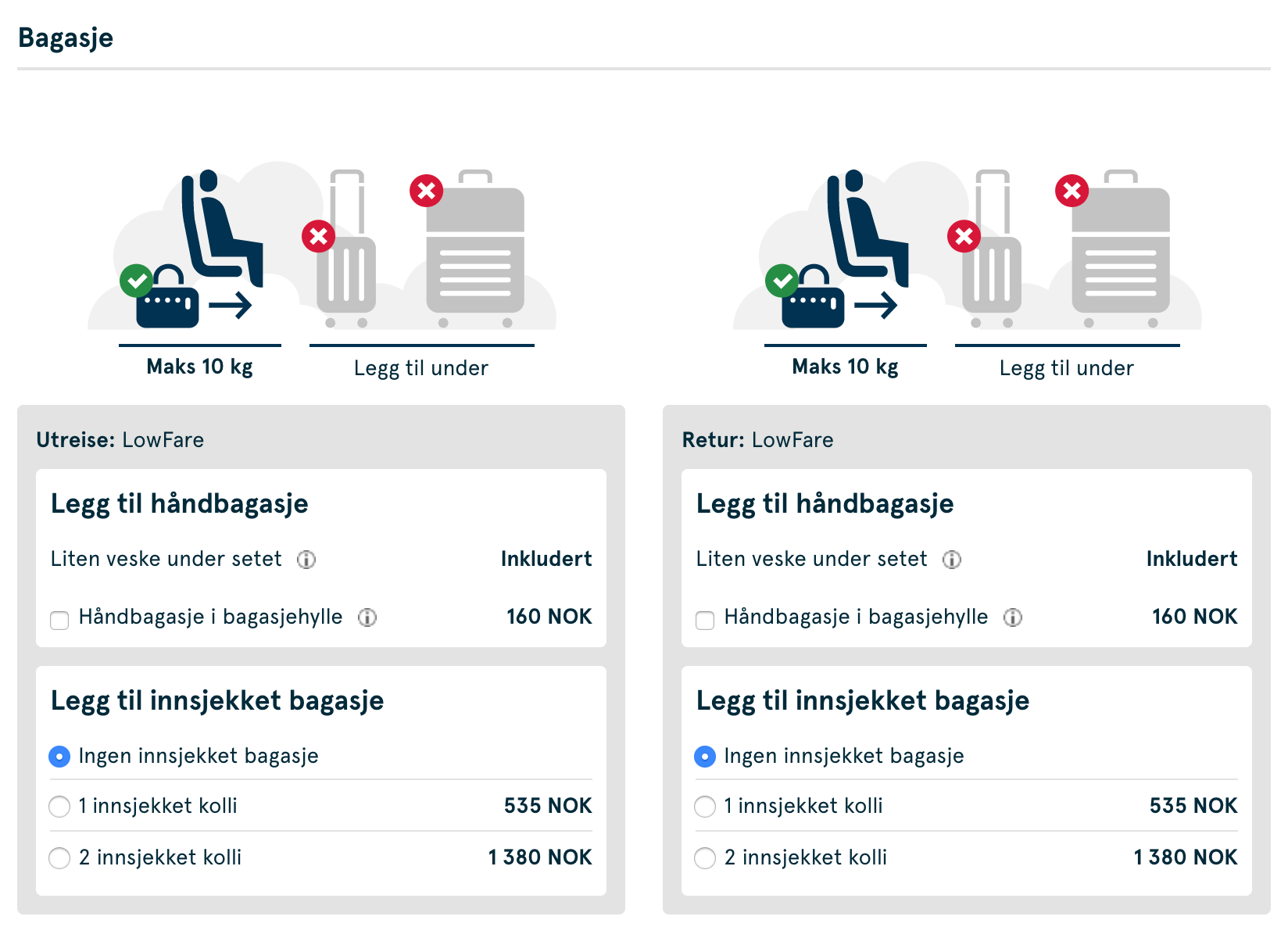unclear off Tram Bekreftet: Norwegian innfører gebyr for håndbagasje - FinalCall.travel Norge